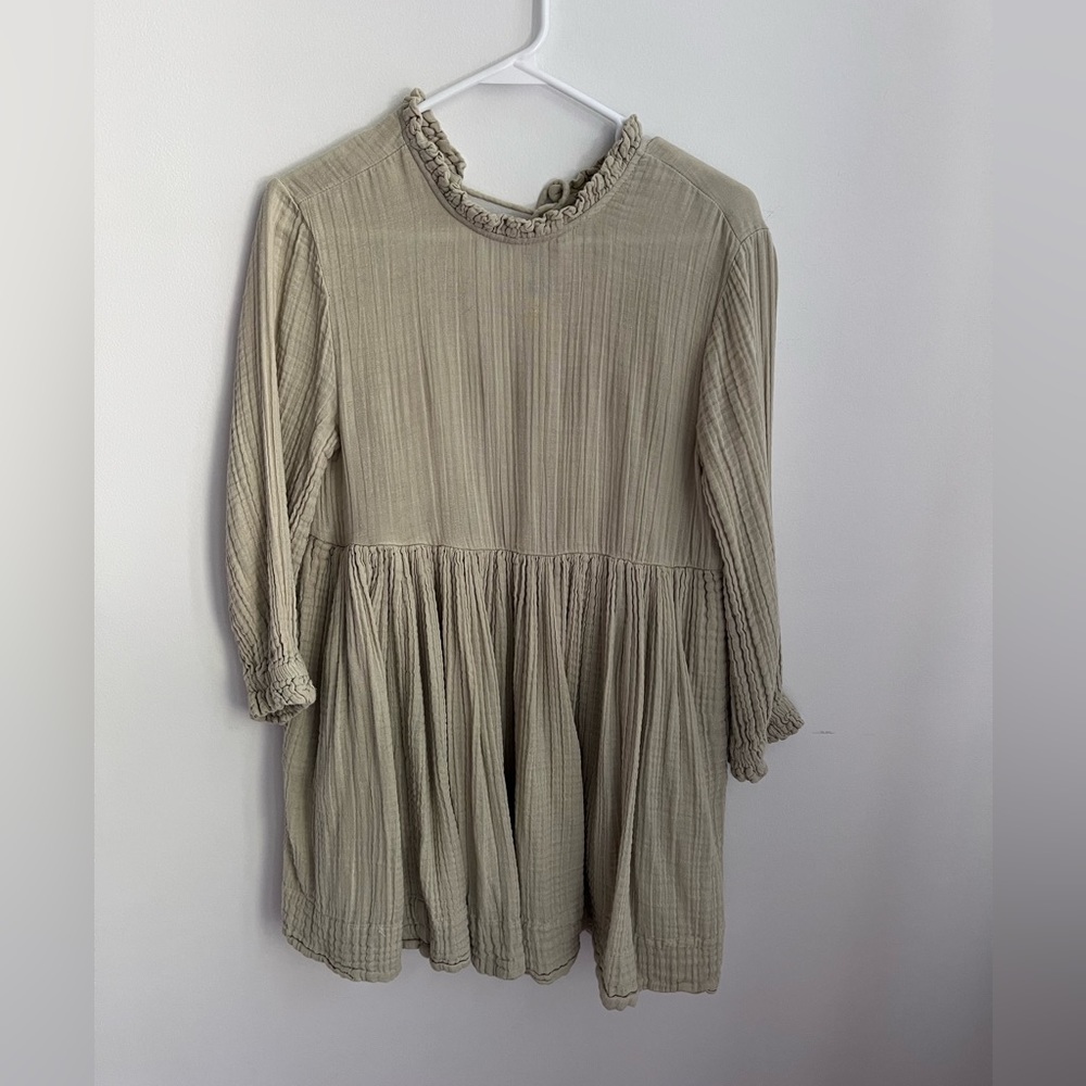 Free People gauze muslin tunic mini dress size XS tie back
